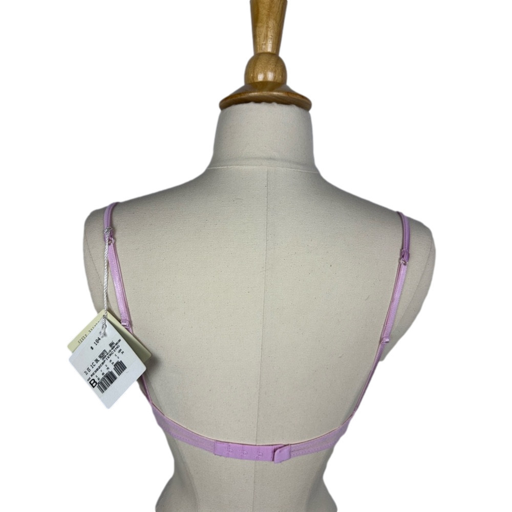 NWT La Perla Pink Underwire Bra With Heart Charm Sz 34B - Picture 5 of 6